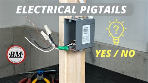 electric code outlet box 6 inch pigtail|should i pigtail my outlet.